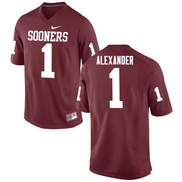 Men Oklahoma Sooners #1 Dominique Alexander College Football Jerseys Game-Crimson